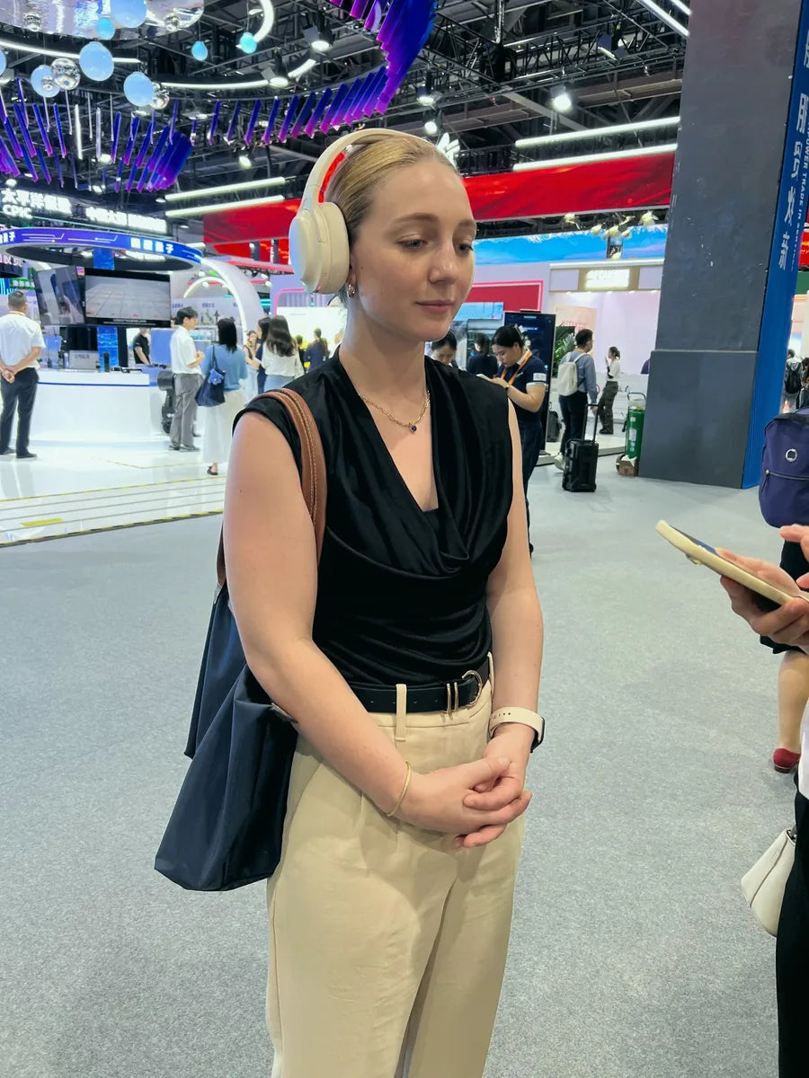 Emma using DreamPhones